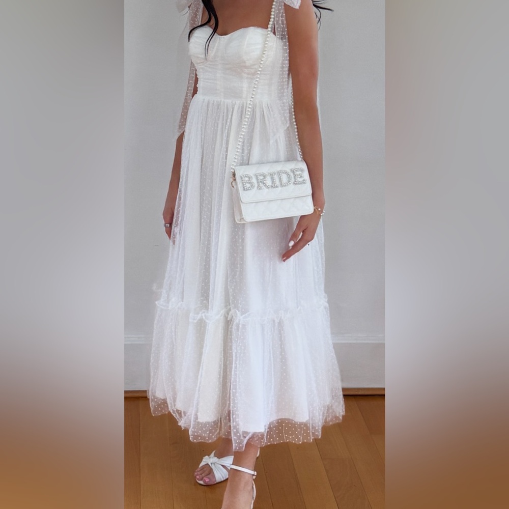 Petal and Pup White Dress
